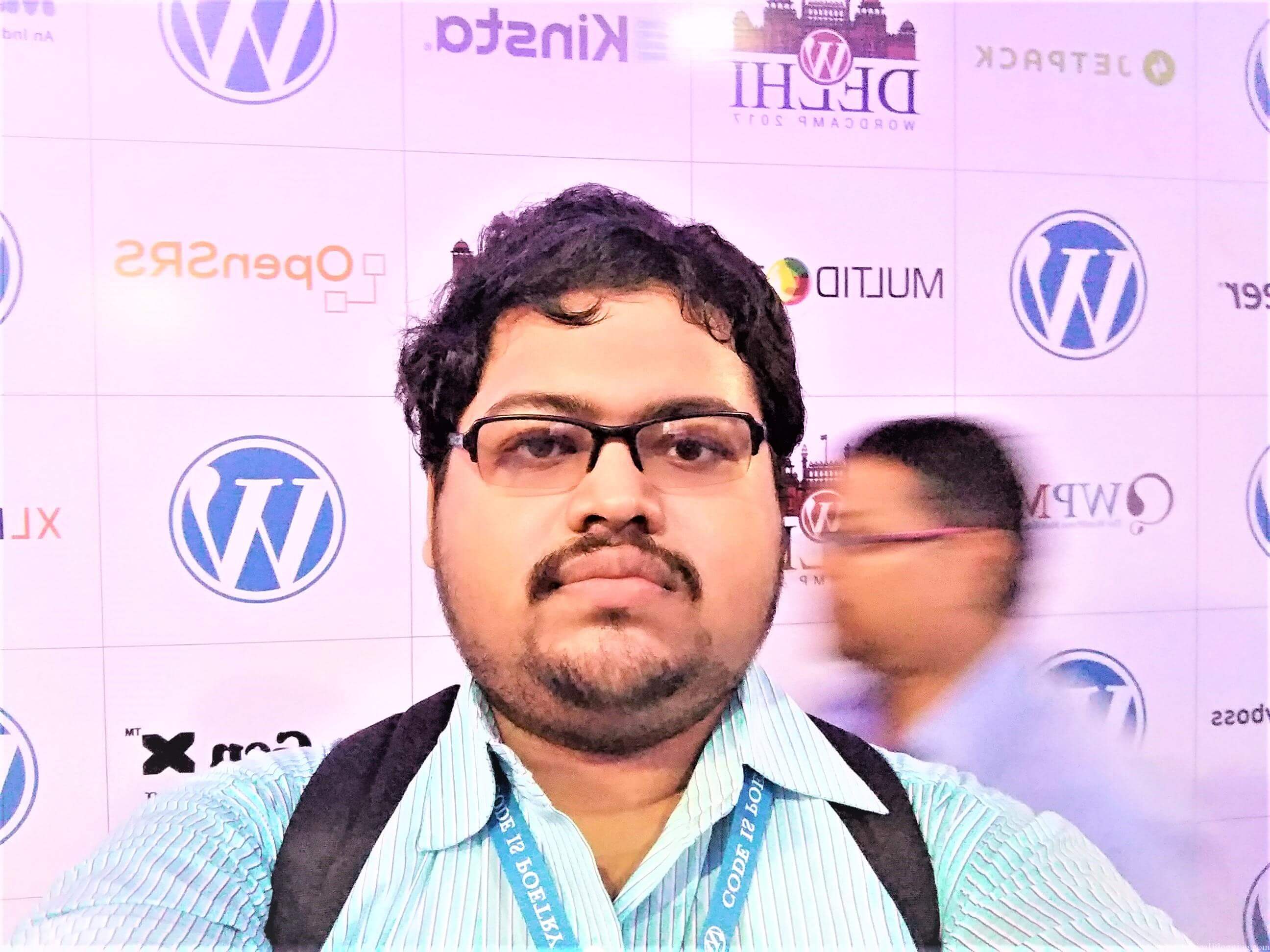 Subhabrata-Kasyapi-Serious-Selfi-WordCamp-Delhi-2017