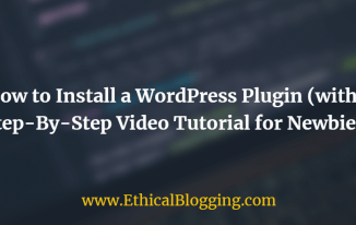 How to Install a WordPress Plugin Featured Image