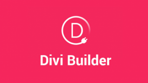 Divi Builder Logo (Dark Pink Background)