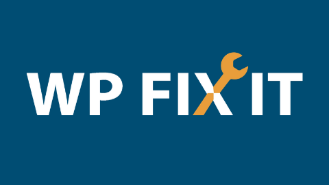WP FIX IT Logo (Black Background)